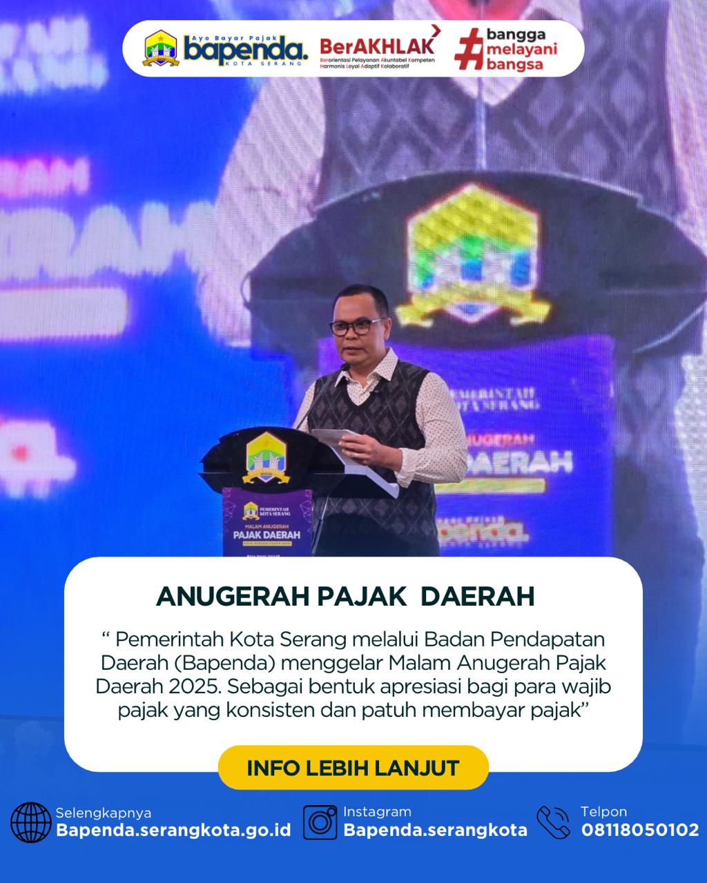 Malam Anugerah Pajak Daerah Kota Serang 2025