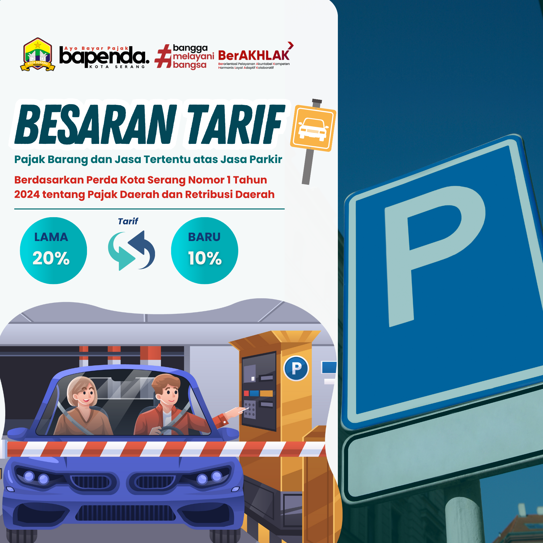 Penetapan Tarif Pajak Jasa Parkir di Kota Serang Berdasarkan Perda Nomor 1 Tahun 2024