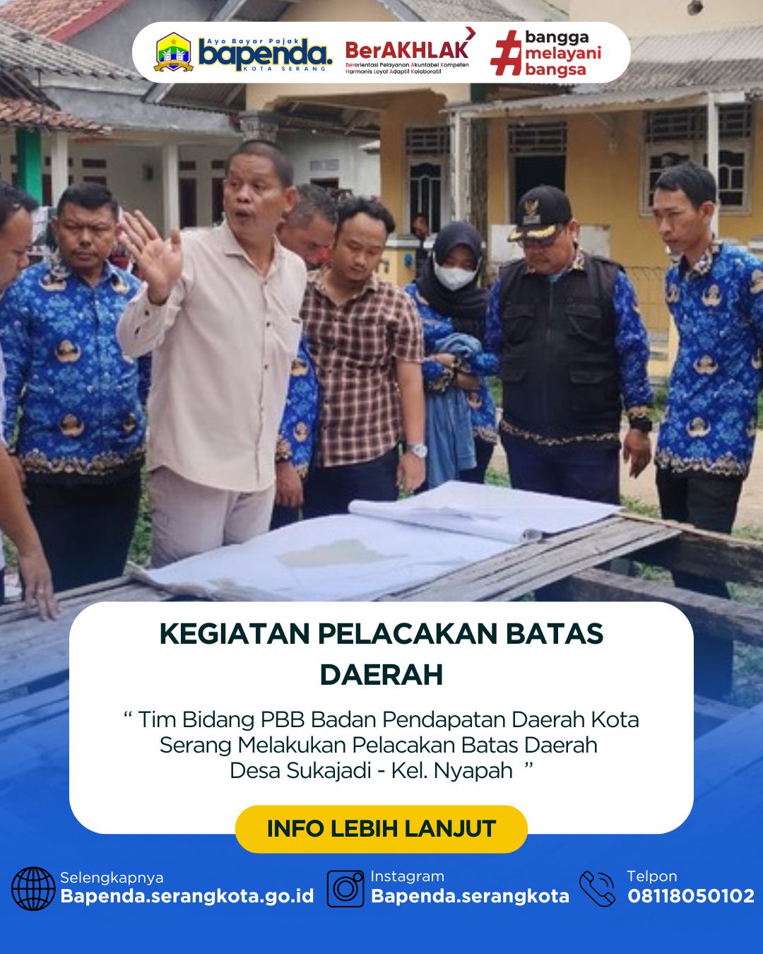 Pra kesepakatan teknis batas daerah antara  Kabupaten Serang dengan Kota Serang  Provinsi Banten